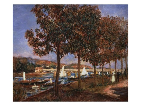 Le Pont D'Argenteuil - Pierre Auguste Renoir Painting